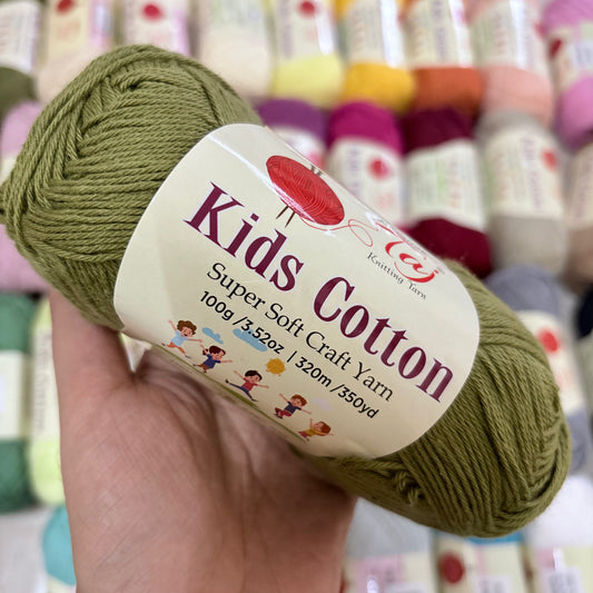 Taj Kids Cotton - Shade 37 Light Moss Green