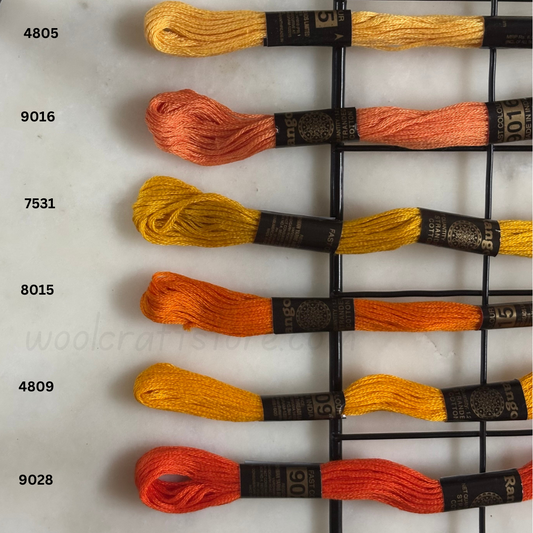 Rangoli Threads - Orange Hues