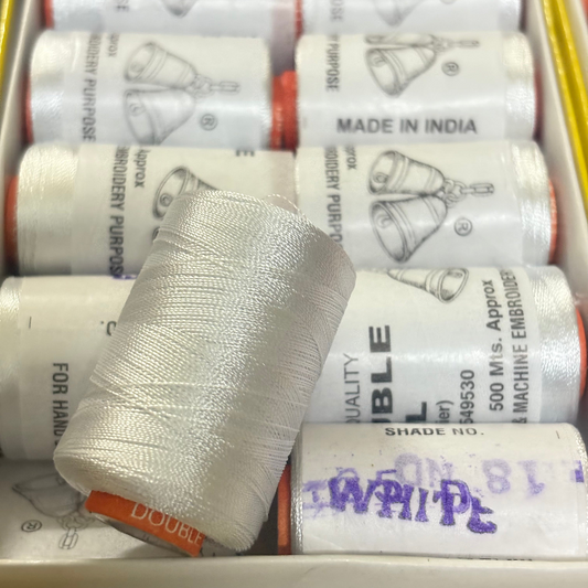 Silk Thread - Double Bell White