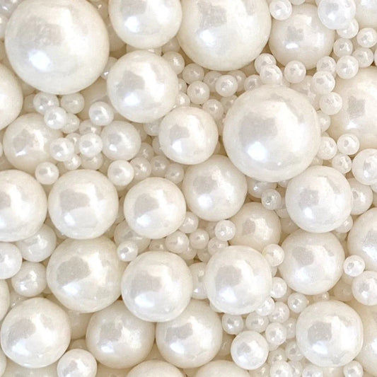 Round Pearl Beads - Off White